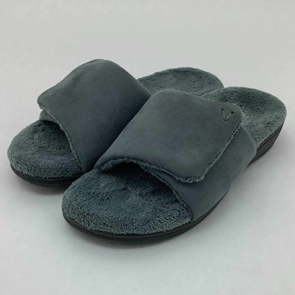 Vionic | Women's Indulge Darby Slippers | Grey | Size 6